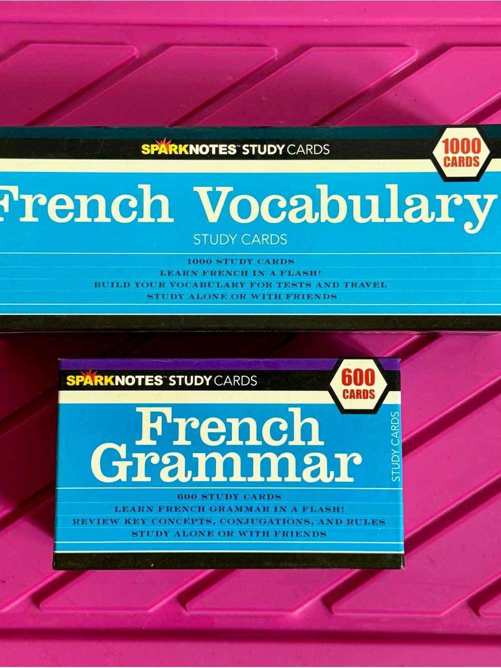 French Vocabulary & Grammar Study Cards by Sparknotes